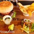 Presentation of Kitayama Wagyu Burger of Malcolm's Deli