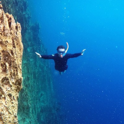 Freediving in Barracuda Lake by annaamilan