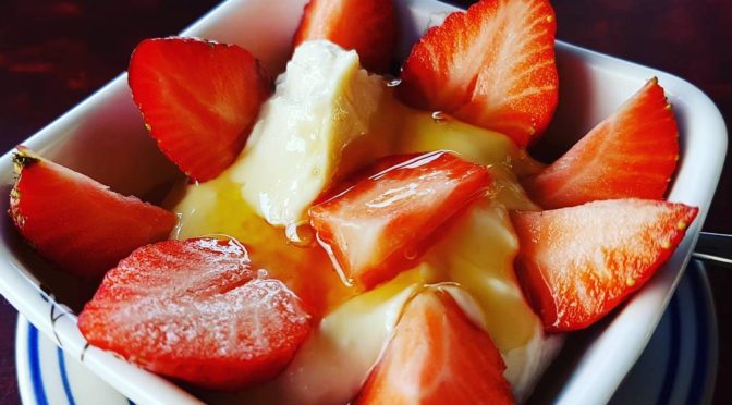 Fresh Strawberries and Yoghurt in Sagada: Photo of the Day