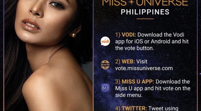 Support Miss Universe Philippines: VOTE